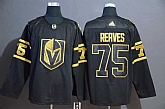 Vegas Golden Knights 75 Ryan Reaves Black With Special Glittery Logo Adidas Jersey,baseball caps,new era cap wholesale,wholesale hats